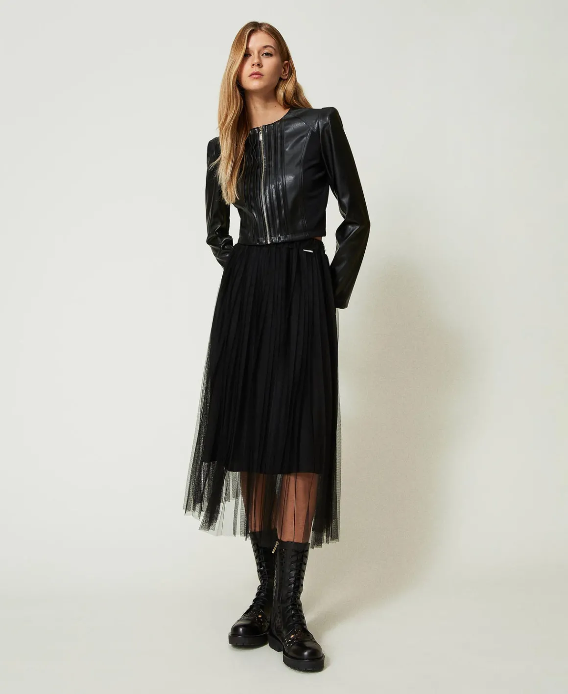 TWINSET Milano Gonna Longuette In Tulle Plissé | Gonne