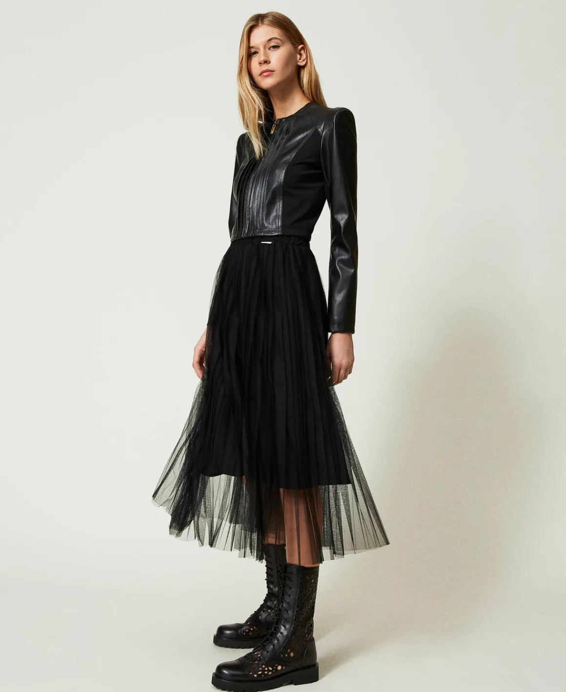 TWINSET Milano Gonna Longuette In Tulle Plissé | Gonne