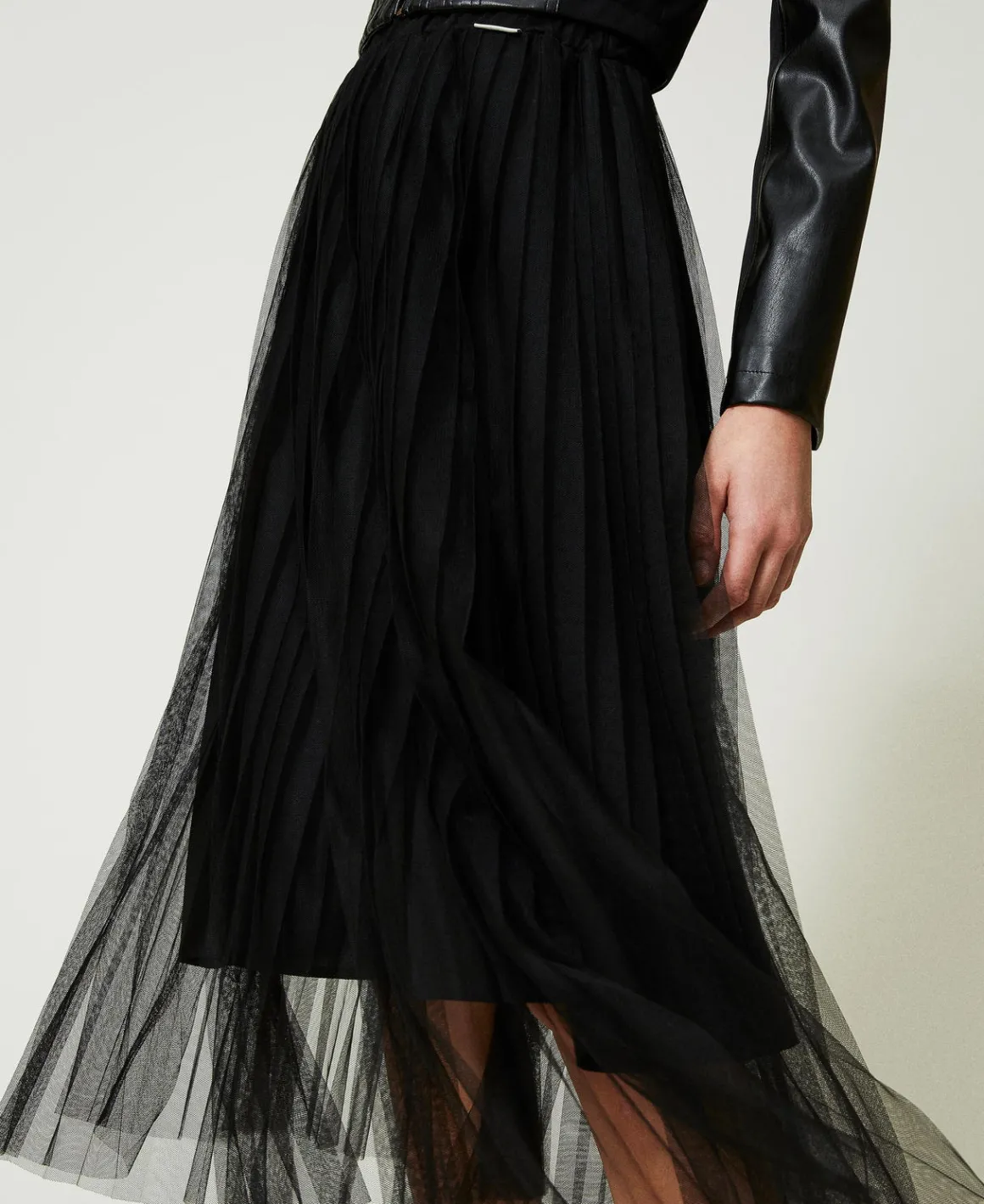 TWINSET Milano Gonna Longuette In Tulle Plissé | Gonne