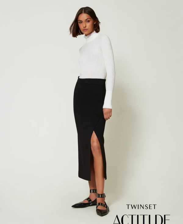 TWINSET Milano Gonna Lunga Asimmetrica | Gonne
