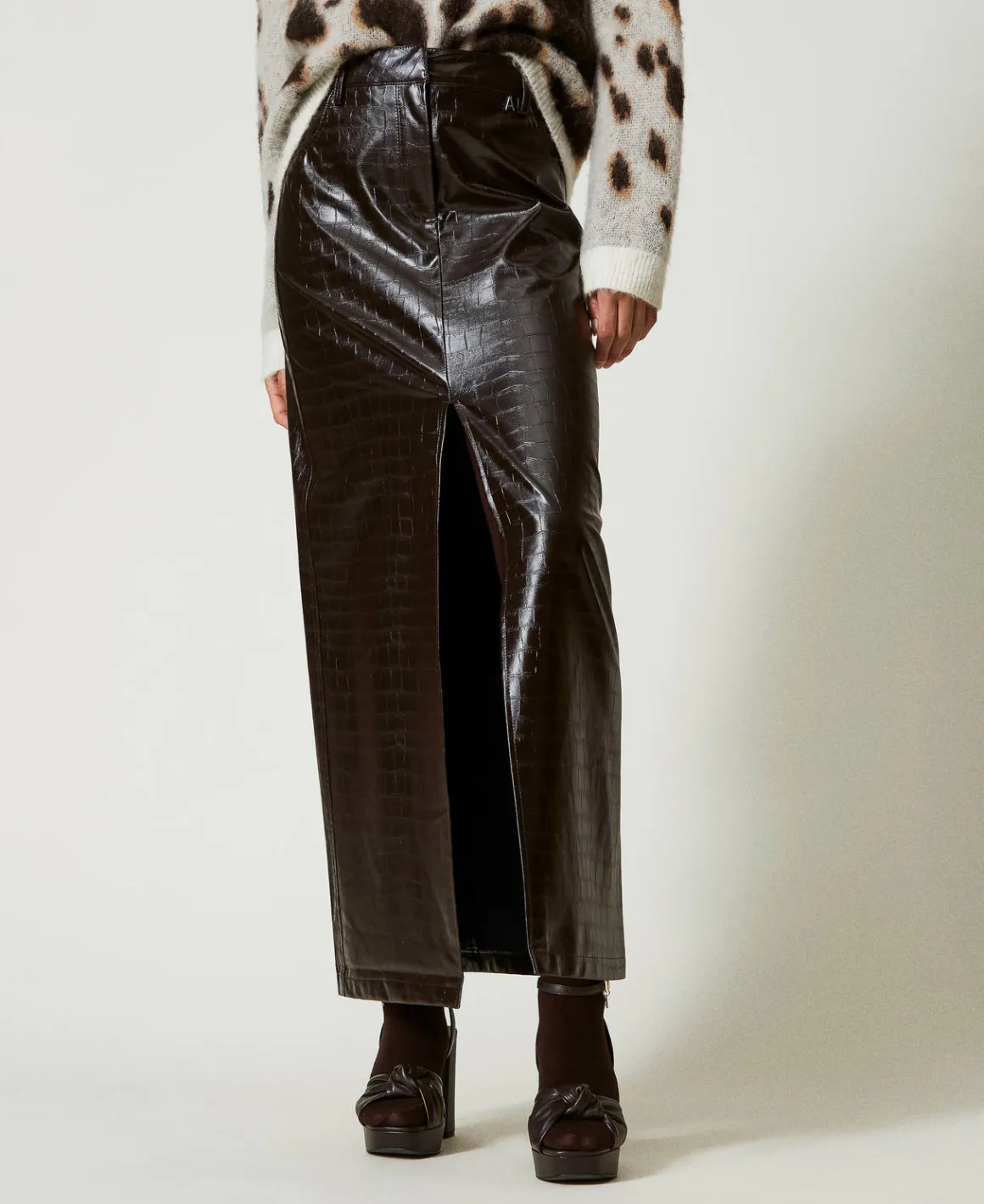 TWINSET Milano Gonna Lunga Con Stampa Animalier | Gonne