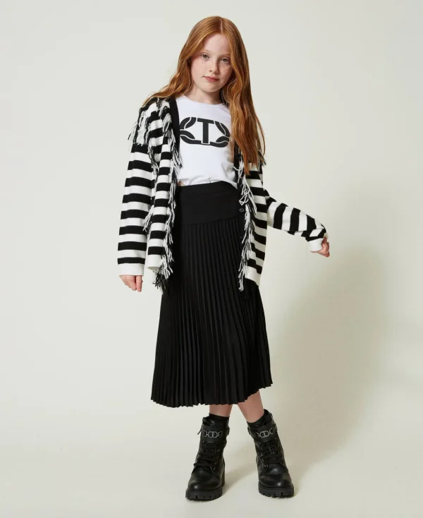TWINSET Milano Gonna Lunga In Crêpe De Chine Plissé | Gonne
