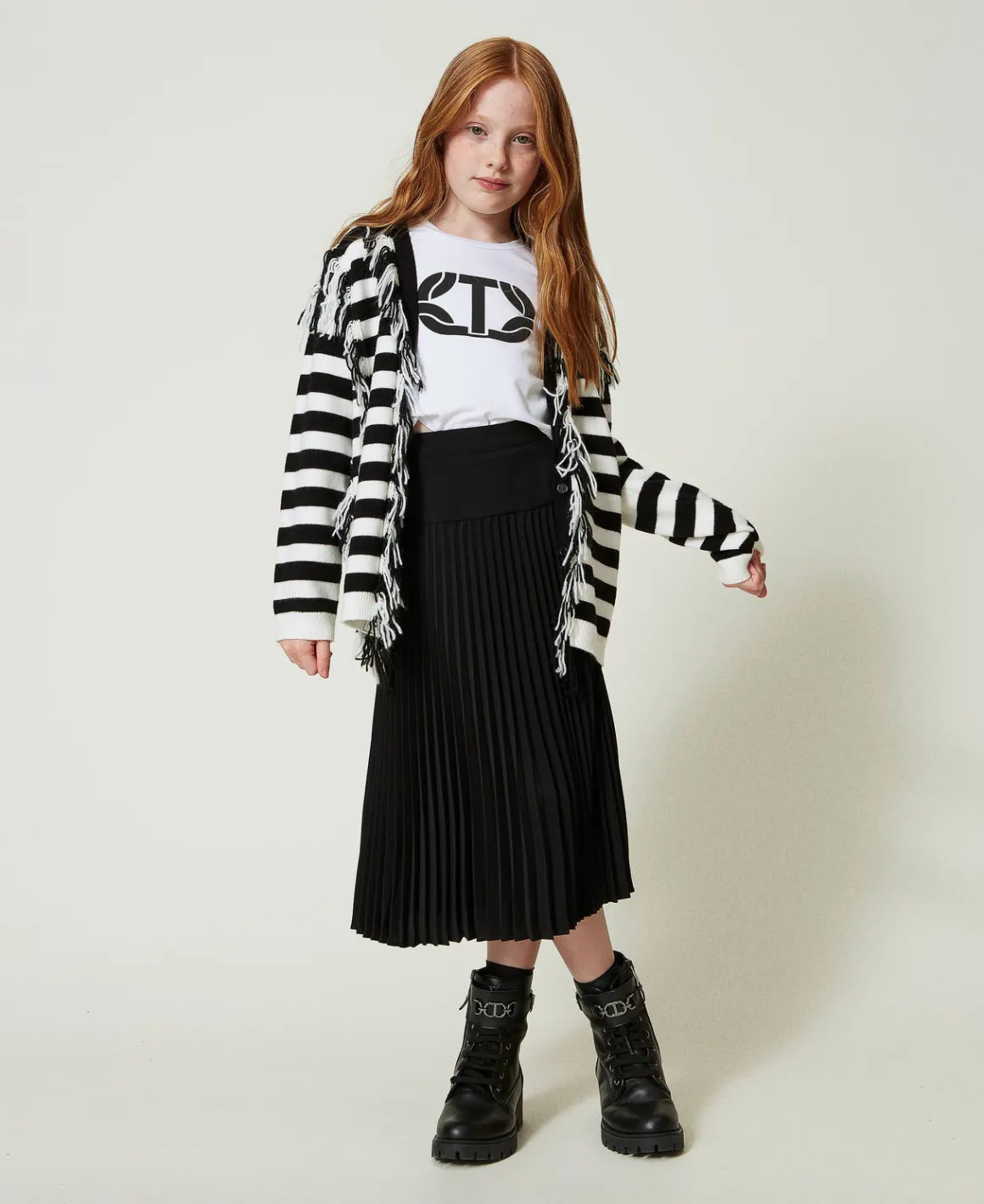 TWINSET Milano Gonna Lunga In Crêpe De Chine Plissé | Gonne