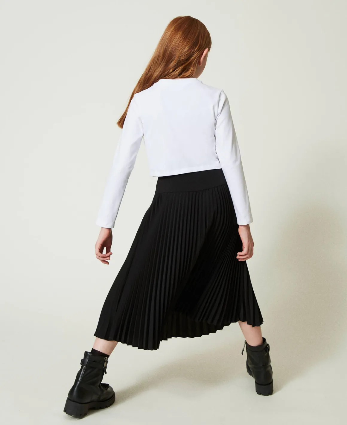 TWINSET Milano Gonna Lunga In Crêpe De Chine Plissé | Gonne
