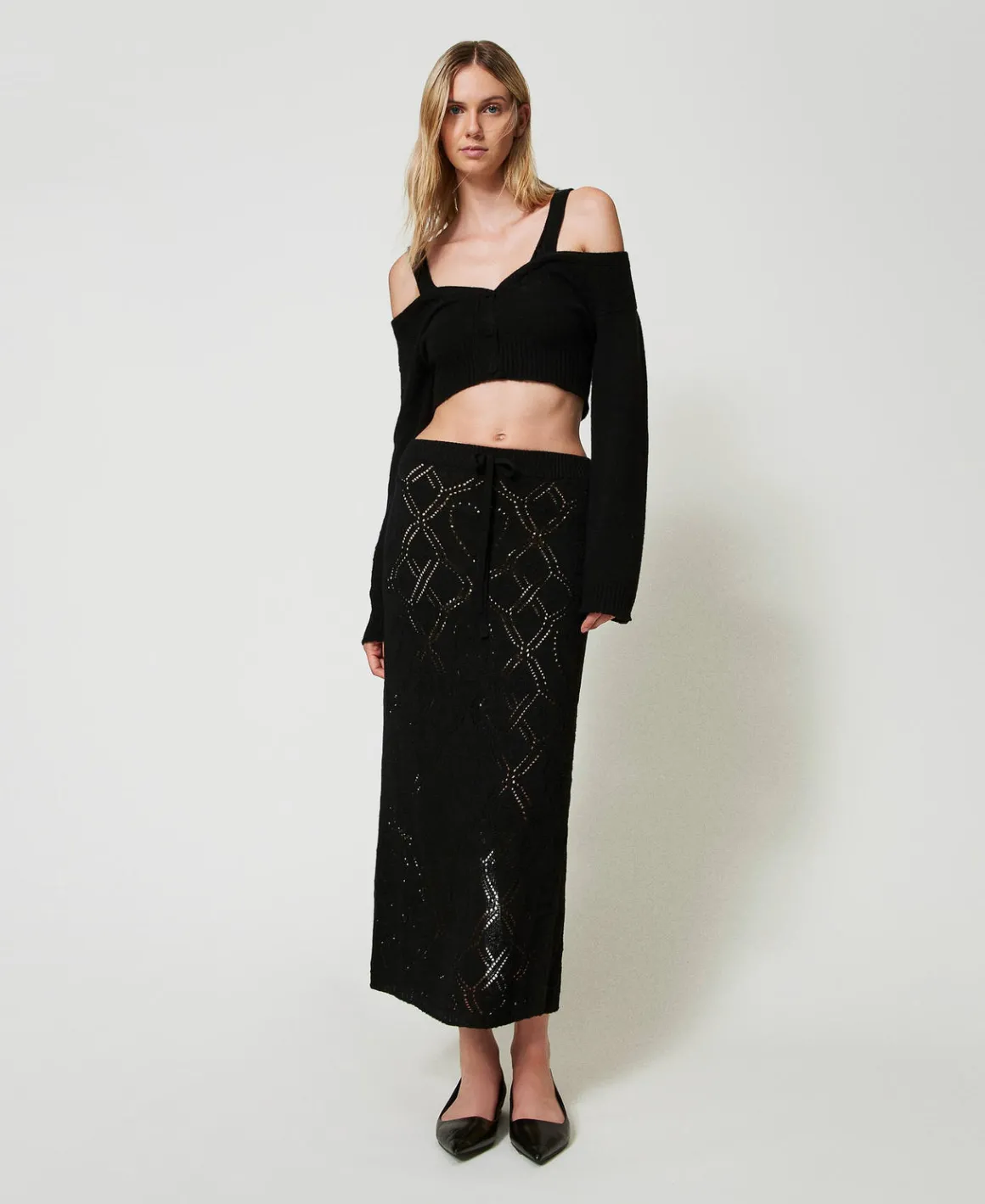 TWINSET Milano Gonna Lunga Seamless In Filato Treeblend | Gonne