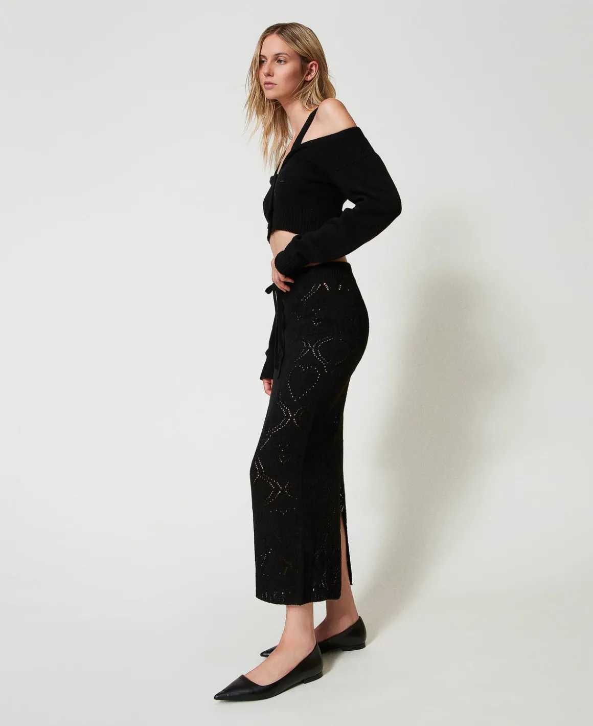 TWINSET Milano Gonna Lunga Seamless In Filato Treeblend | Gonne