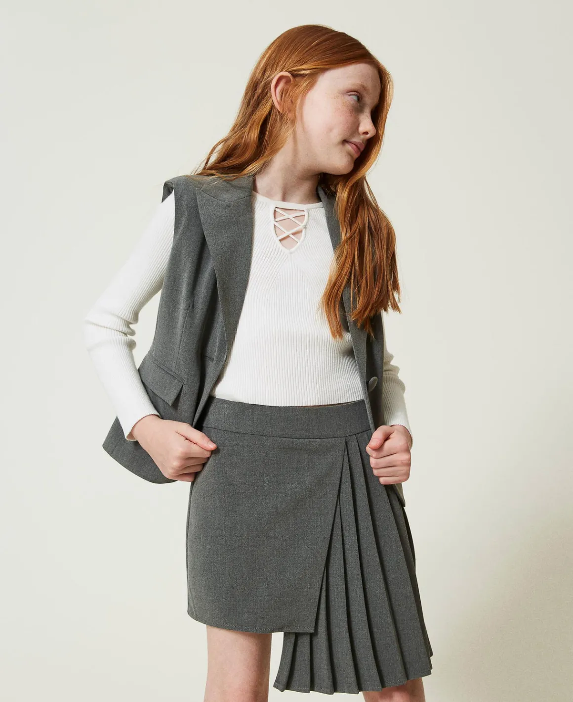 TWINSET Milano Gonna Plissé In Flanella | Gonne