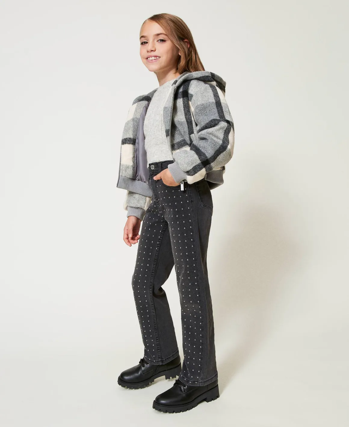 TWINSET Milano Jeans Cinque Tasche Con Borchie | Pantaloni E Jeans