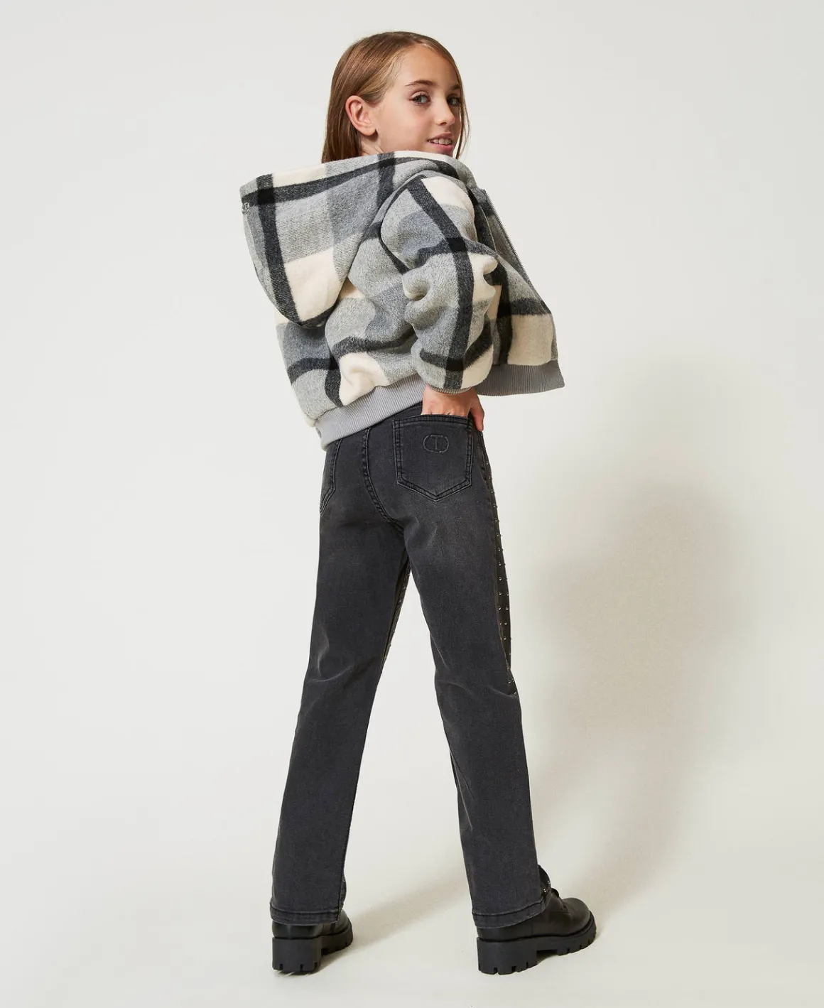 TWINSET Milano Jeans Cinque Tasche Con Borchie | Pantaloni E Jeans