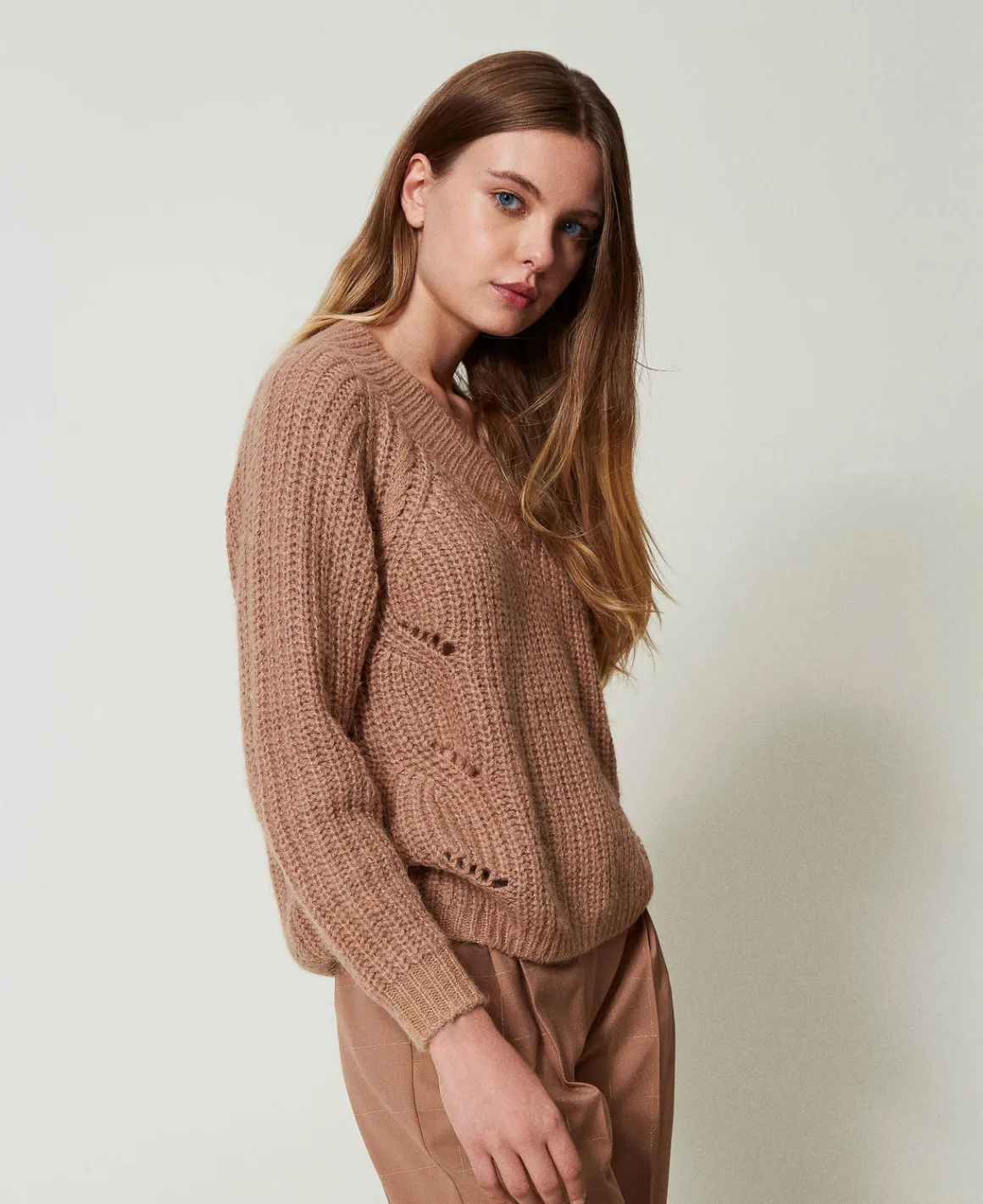 TWINSET Milano Maglia A Coste Con Trecce | Maglie E Cardigan
