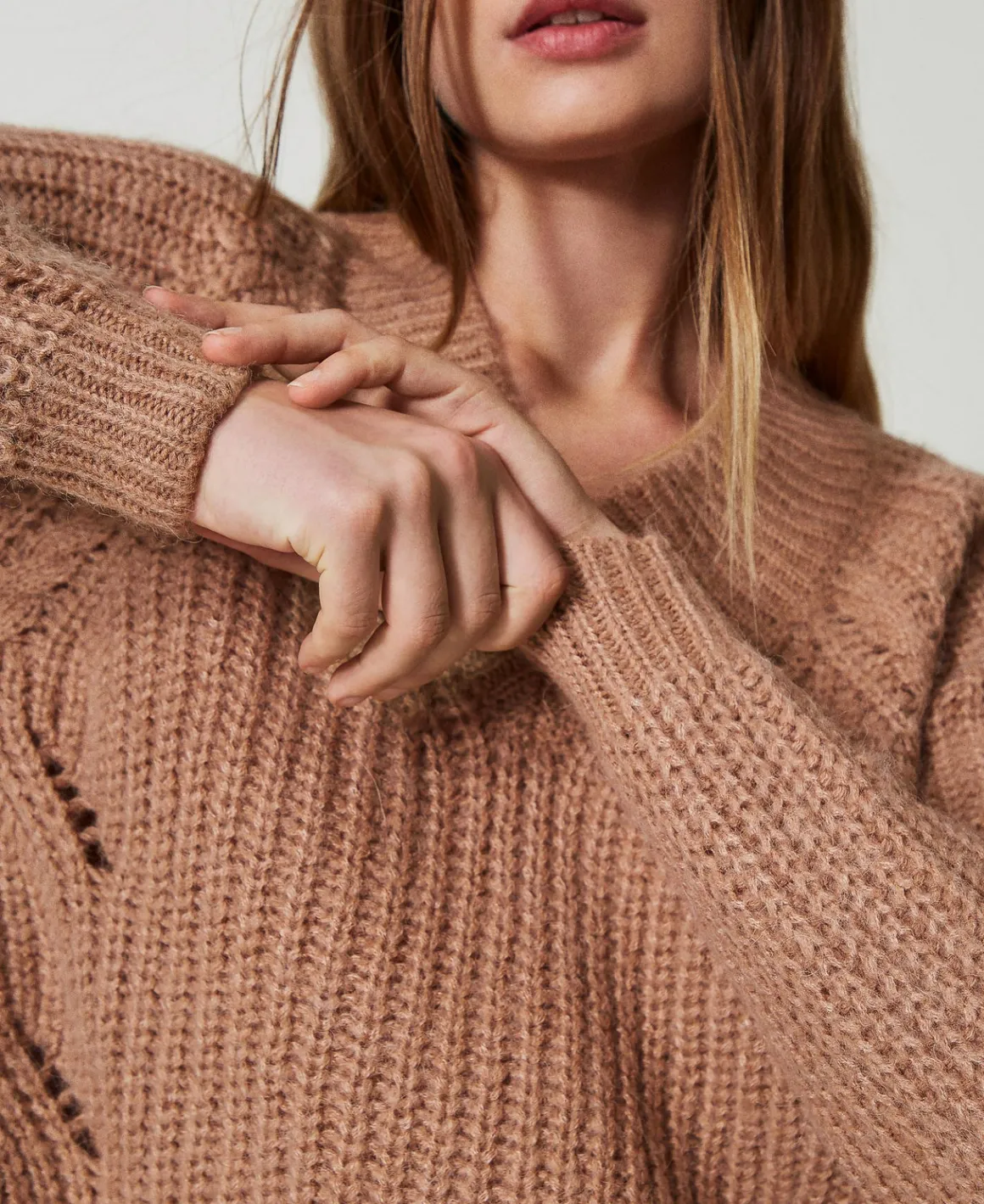 TWINSET Milano Maglia A Coste Con Trecce | Maglie E Cardigan
