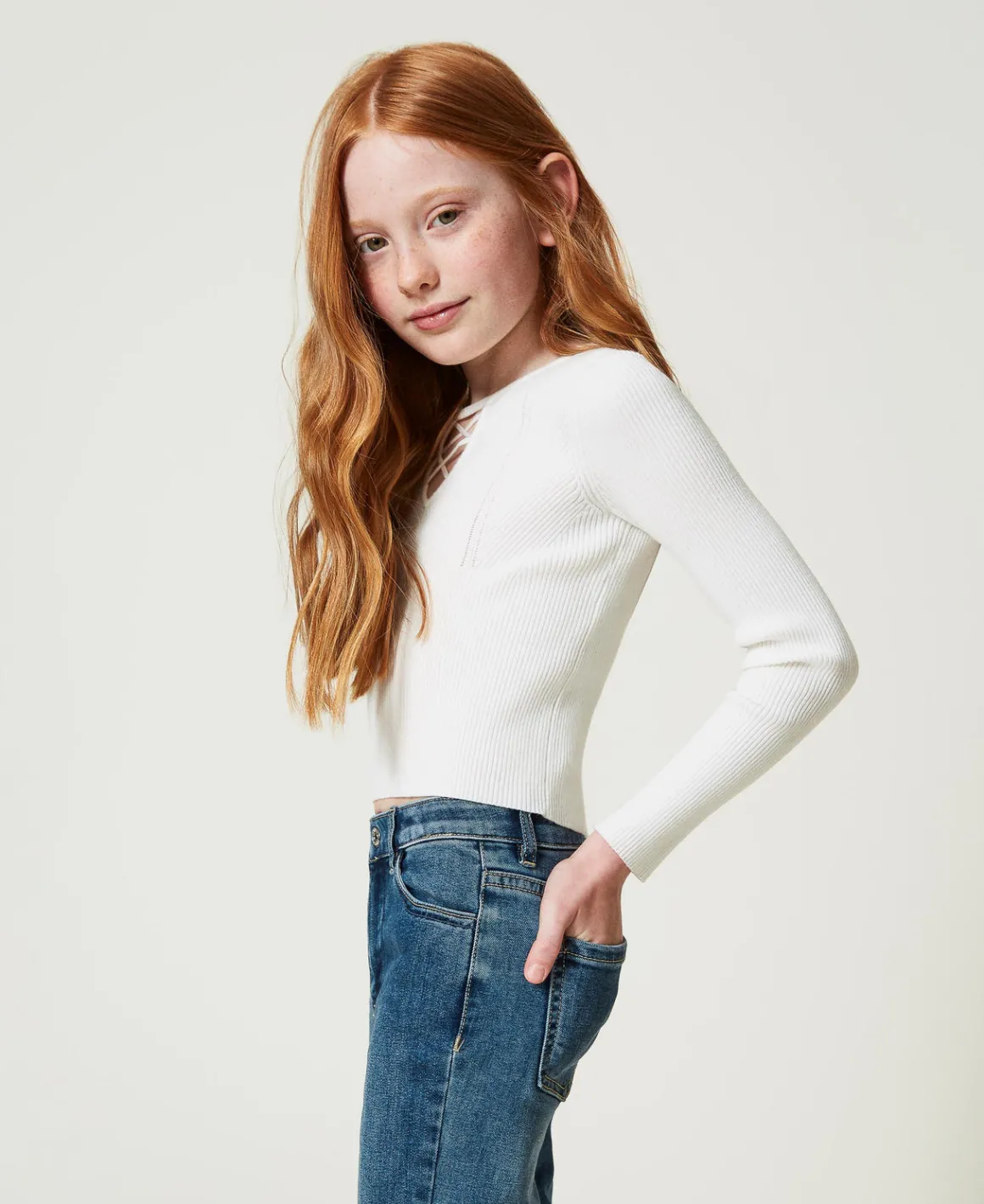 TWINSET Milano Maglia A Costine Con Intreccio | Maglie E Cardigan