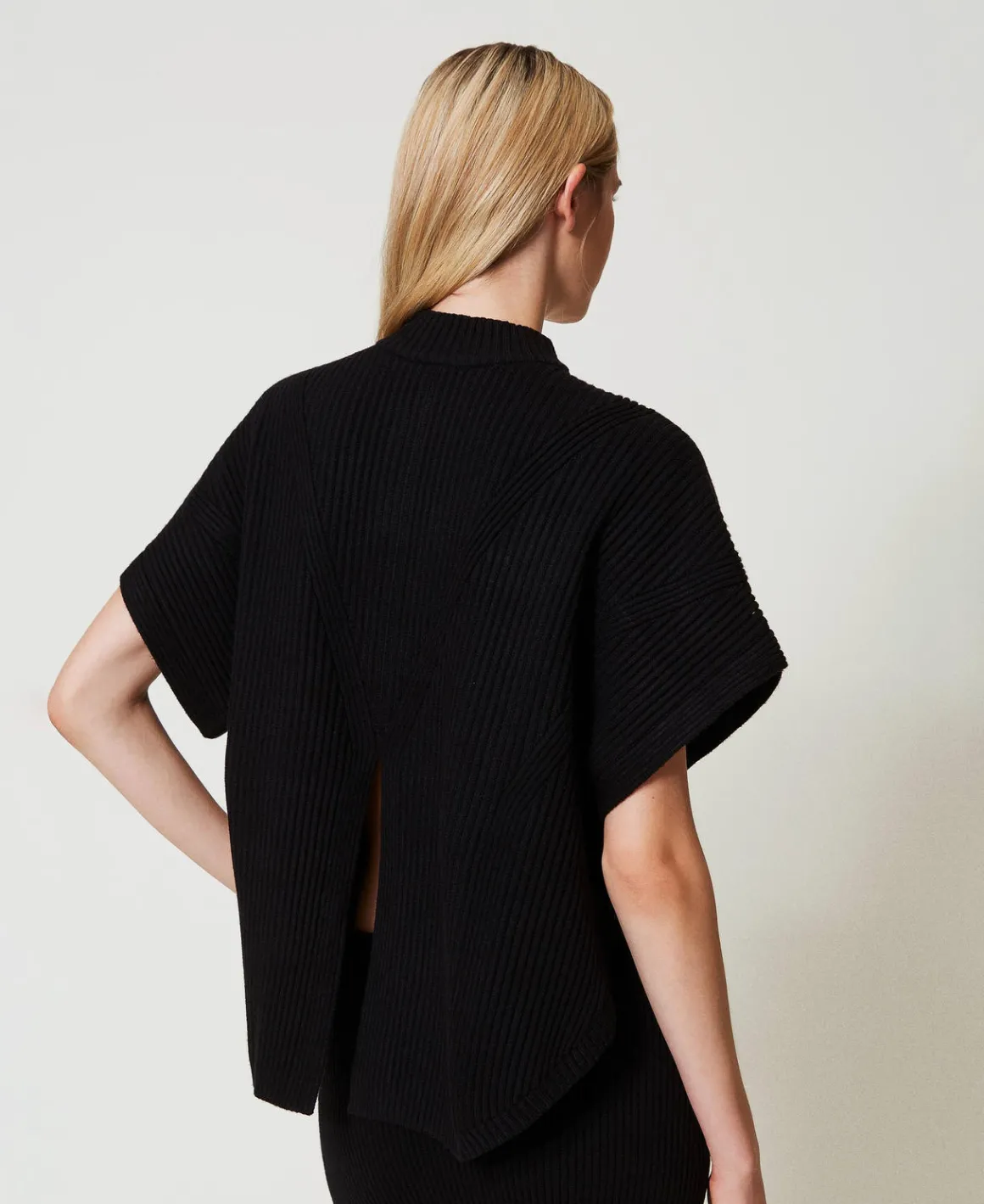 TWINSET Milano Maglia A Poncho A Costine | Poncho