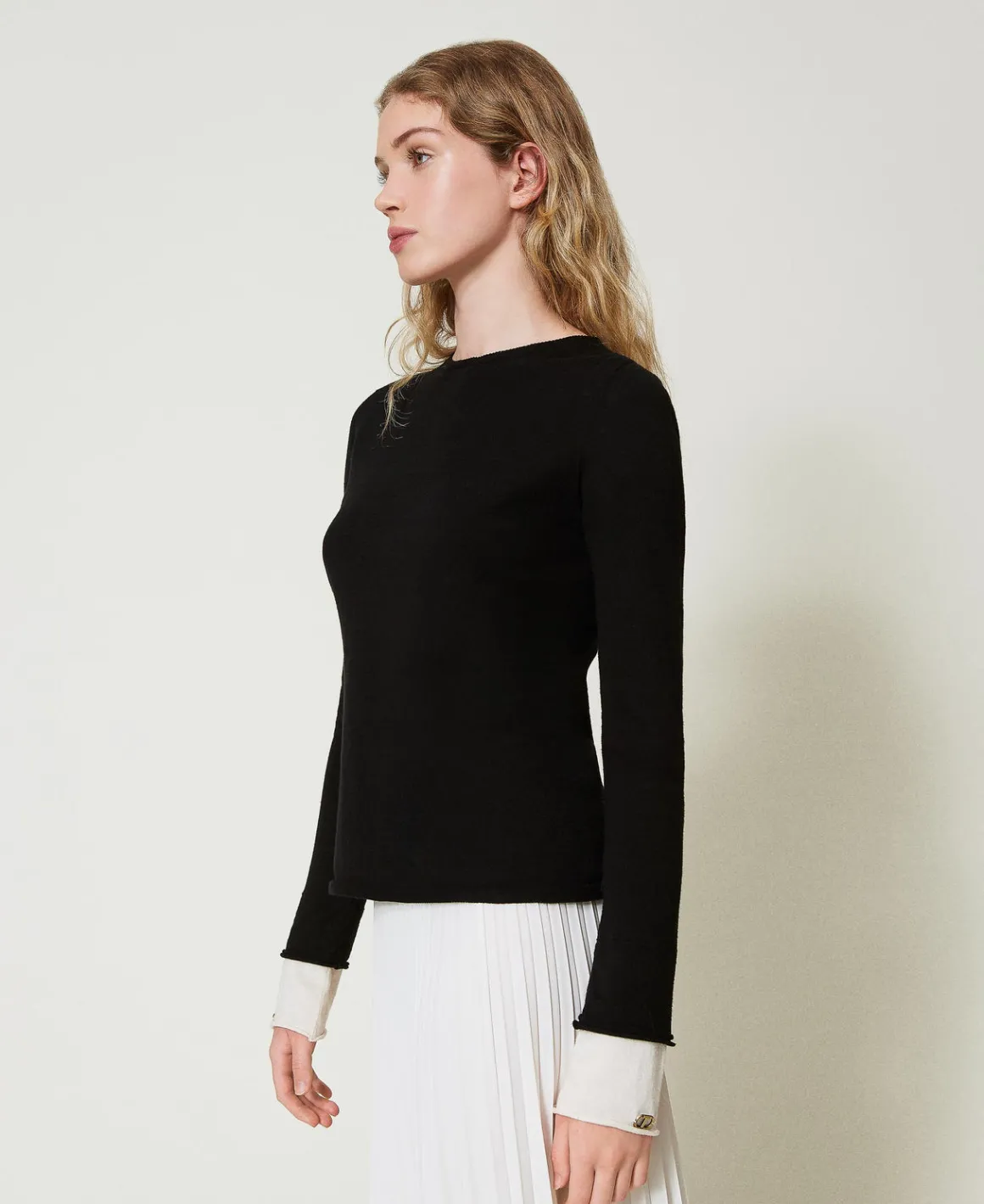 TWINSET Milano Maglia Con Dettagli A Contrasto E Oval T | Maglie E Cardigan