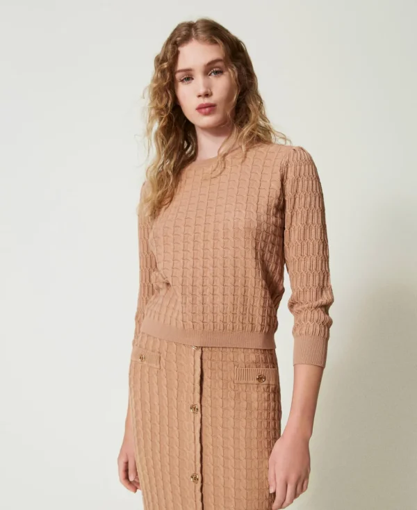 TWINSET Milano Maglia Con Lavorazione Mix Di Punti | Maglie E Cardigan