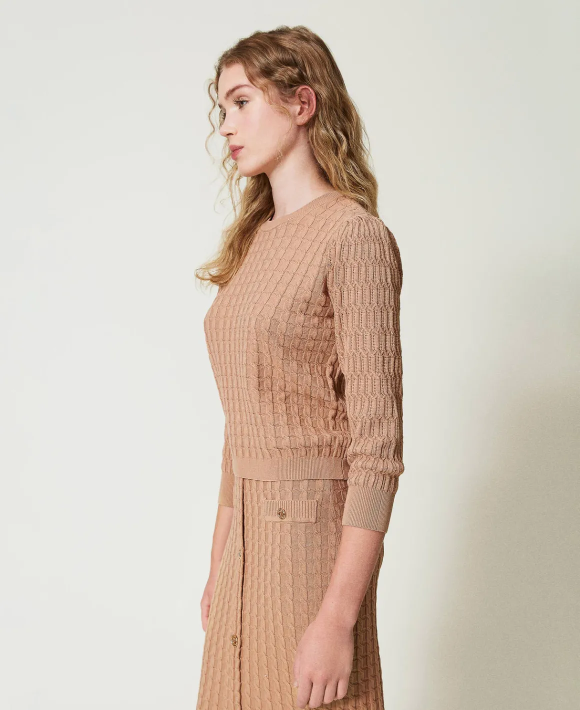 TWINSET Milano Maglia Con Lavorazione Mix Di Punti | Maglie E Cardigan