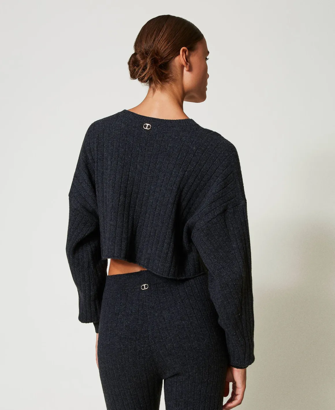 TWINSET Milano Maglia Cropped In Misto Lana | Maglie E Cardigan