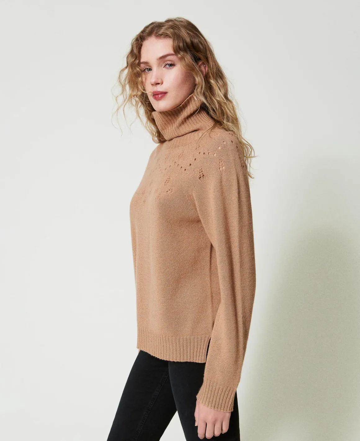 TWINSET Milano Maglia Dolcevita In Misto Lana E Lurex | Maglie E Cardigan