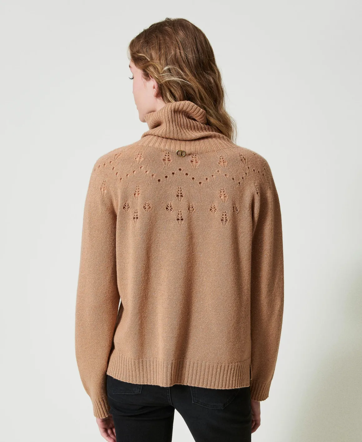 TWINSET Milano Maglia Dolcevita In Misto Lana E Lurex | Maglie E Cardigan