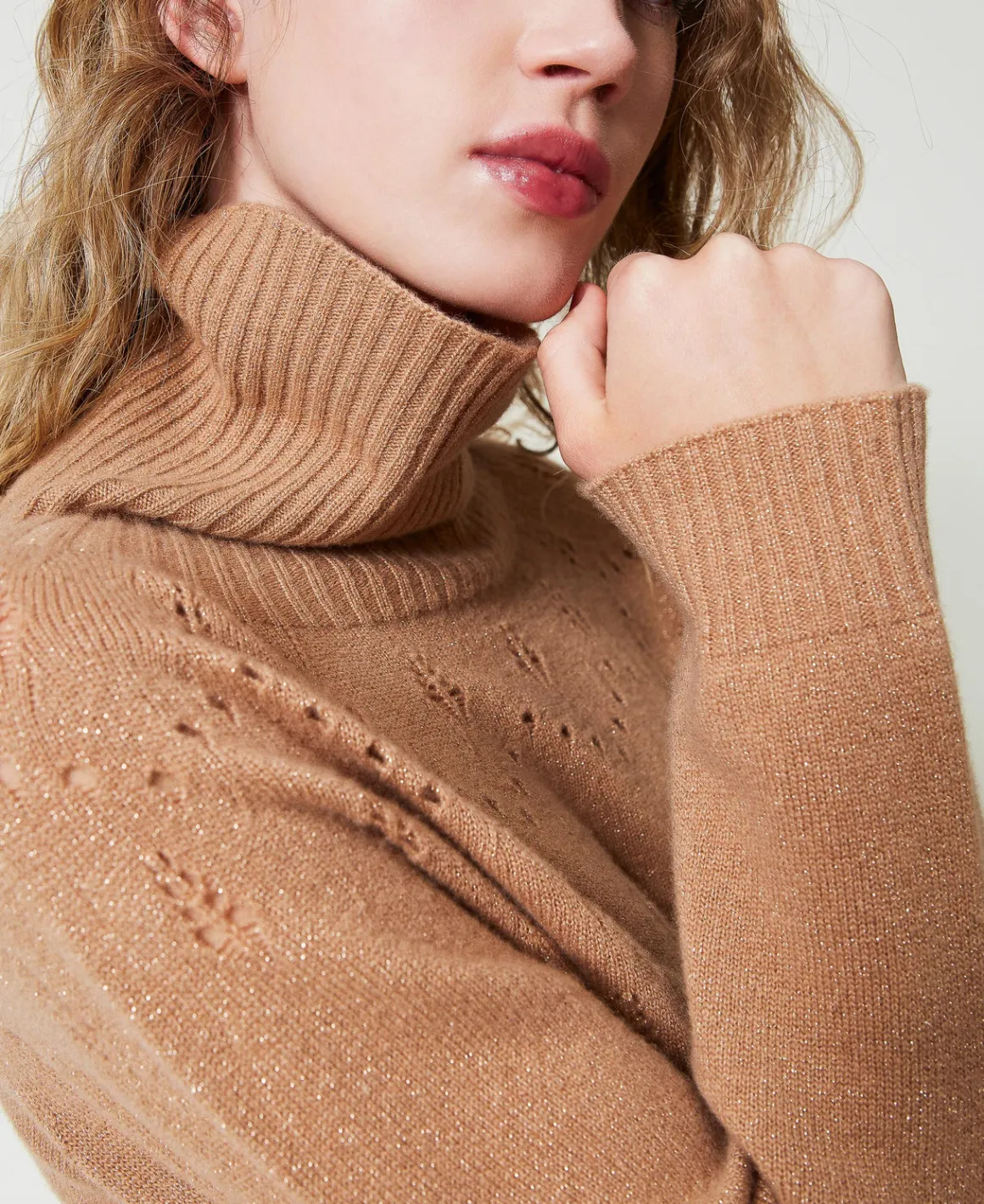 TWINSET Milano Maglia Dolcevita In Misto Lana E Lurex | Maglie E Cardigan