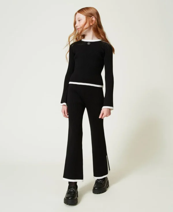 TWINSET Milano Maglia E Pantaloni Ampi A Costine | Maglie E Cardigan