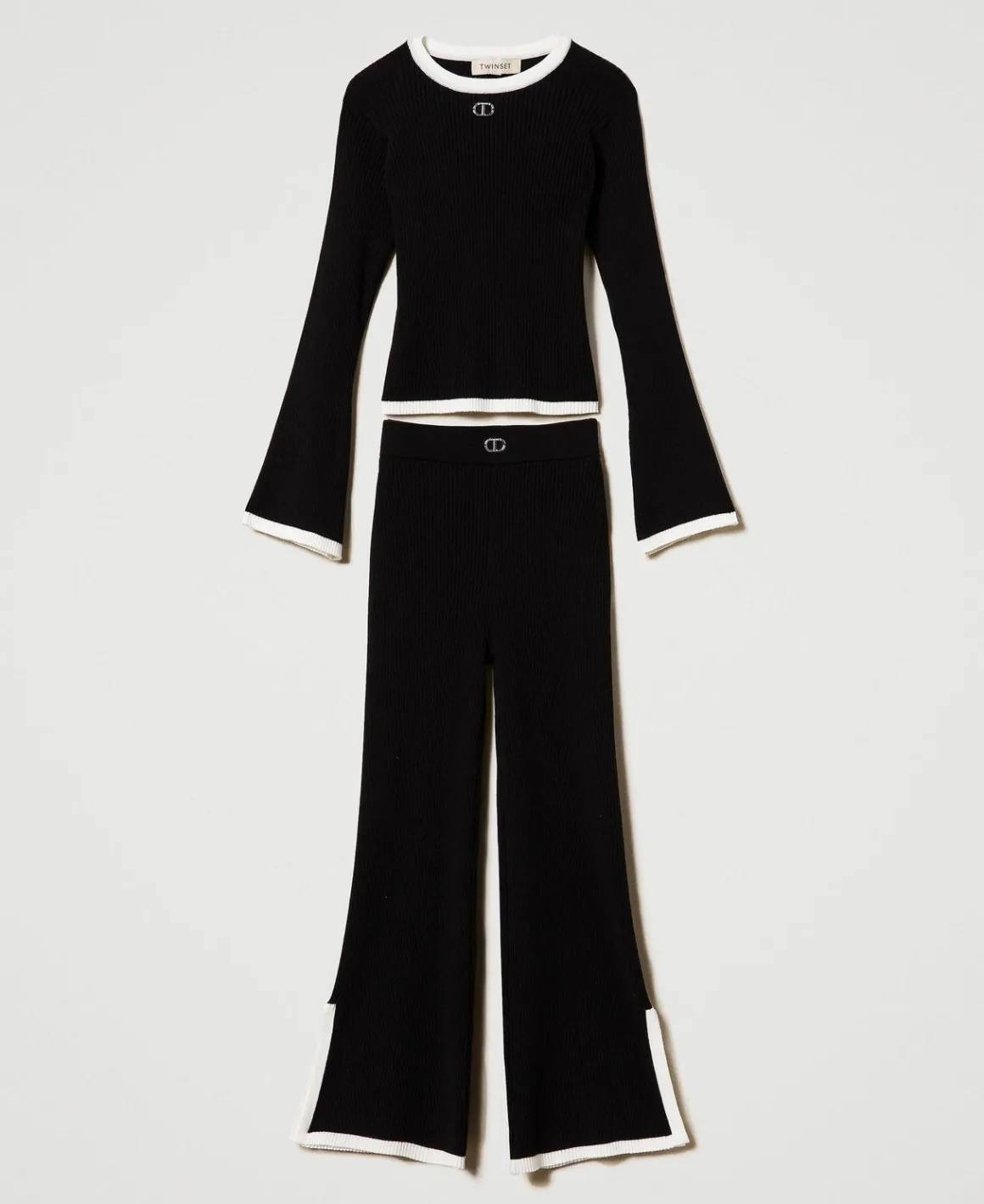TWINSET Milano Maglia E Pantaloni Ampi A Costine | Maglie E Cardigan