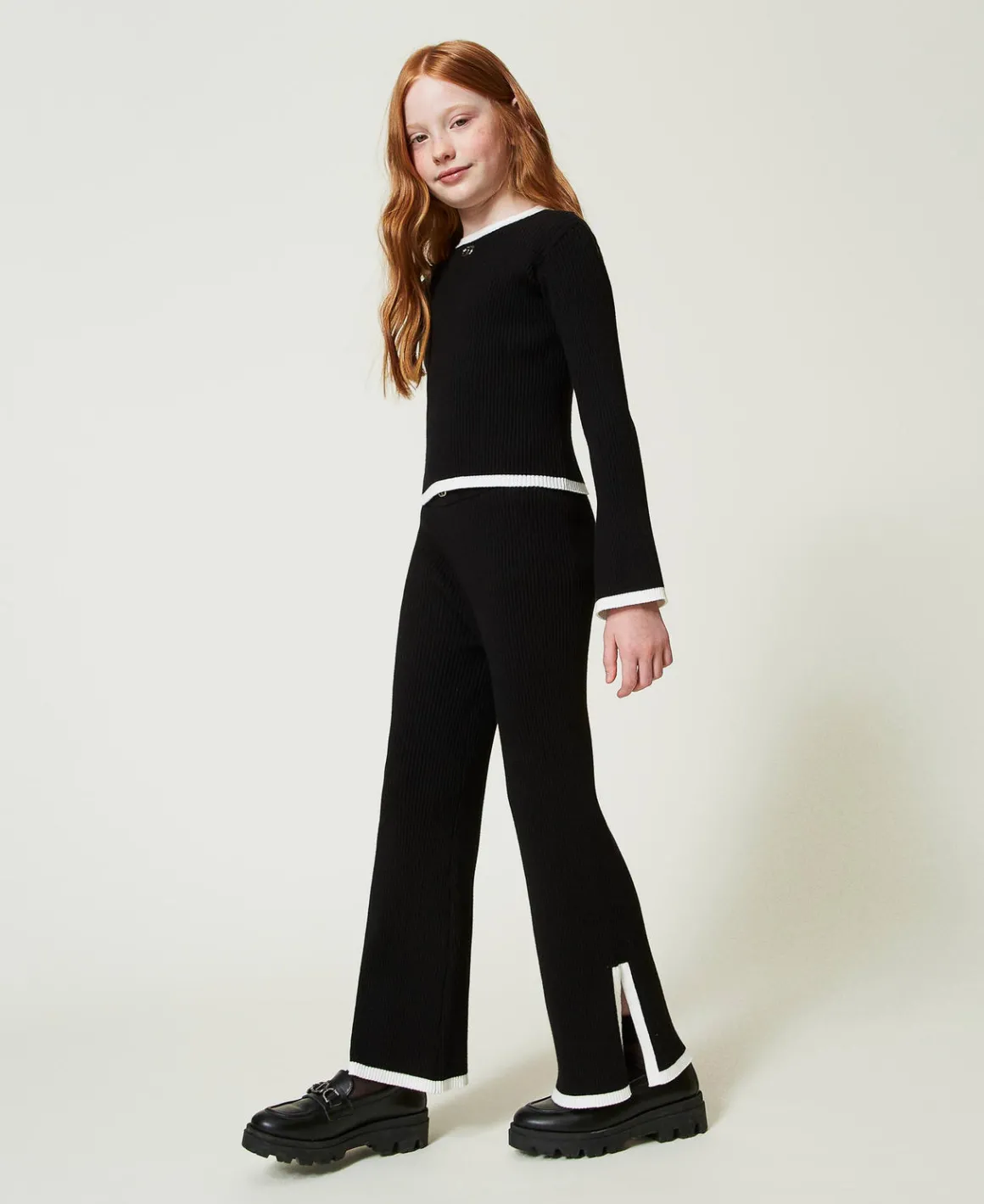 TWINSET Milano Maglia E Pantaloni Ampi A Costine | Maglie E Cardigan