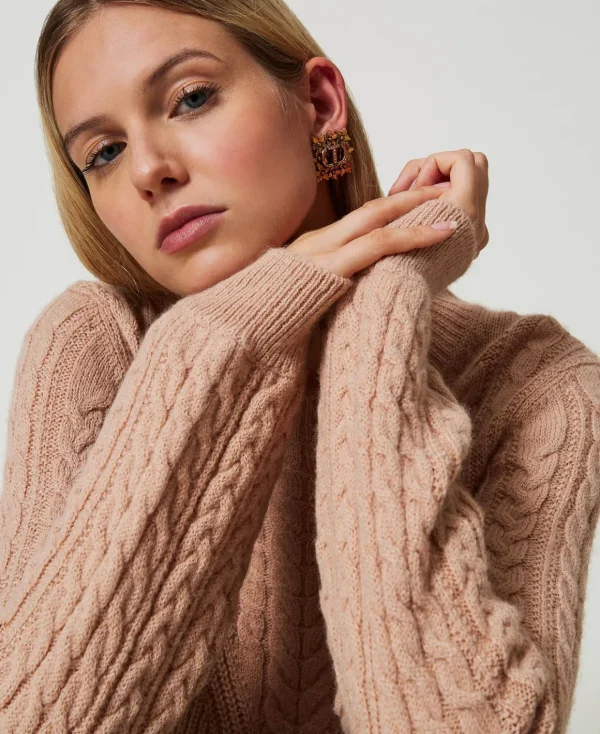 TWINSET Milano Maglia In Misto Lana Con Trecce | Maglie E Cardigan