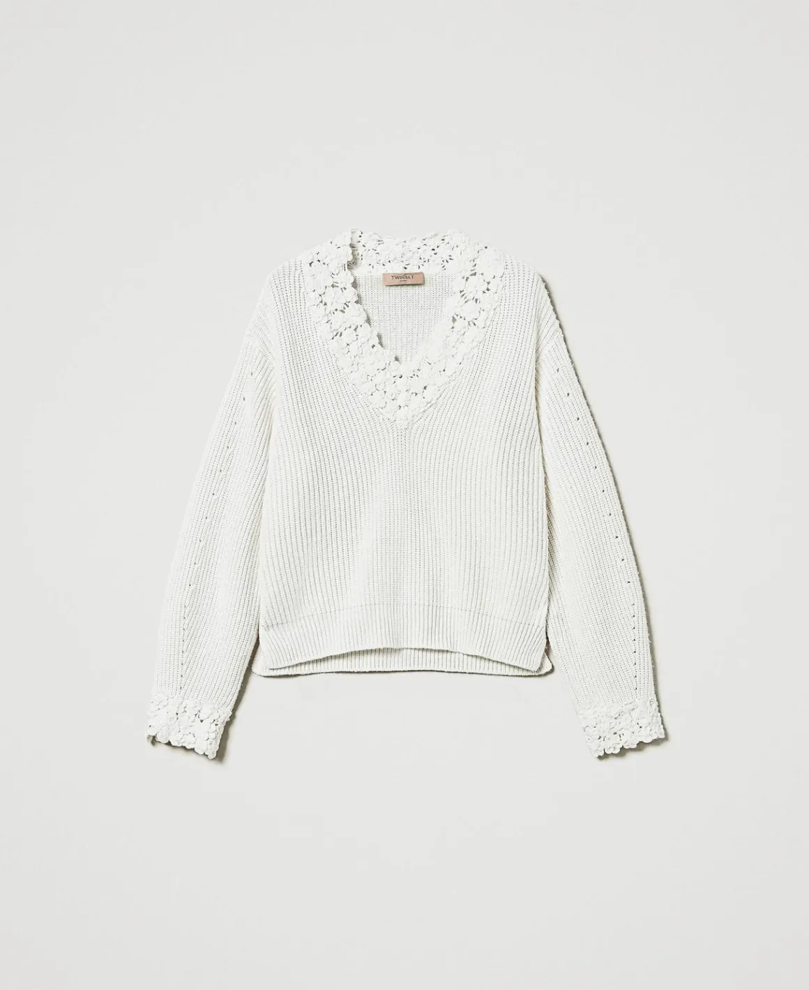 TWINSET Milano Maglia In Misto Lana Con Ricamo | Maglie E Cardigan