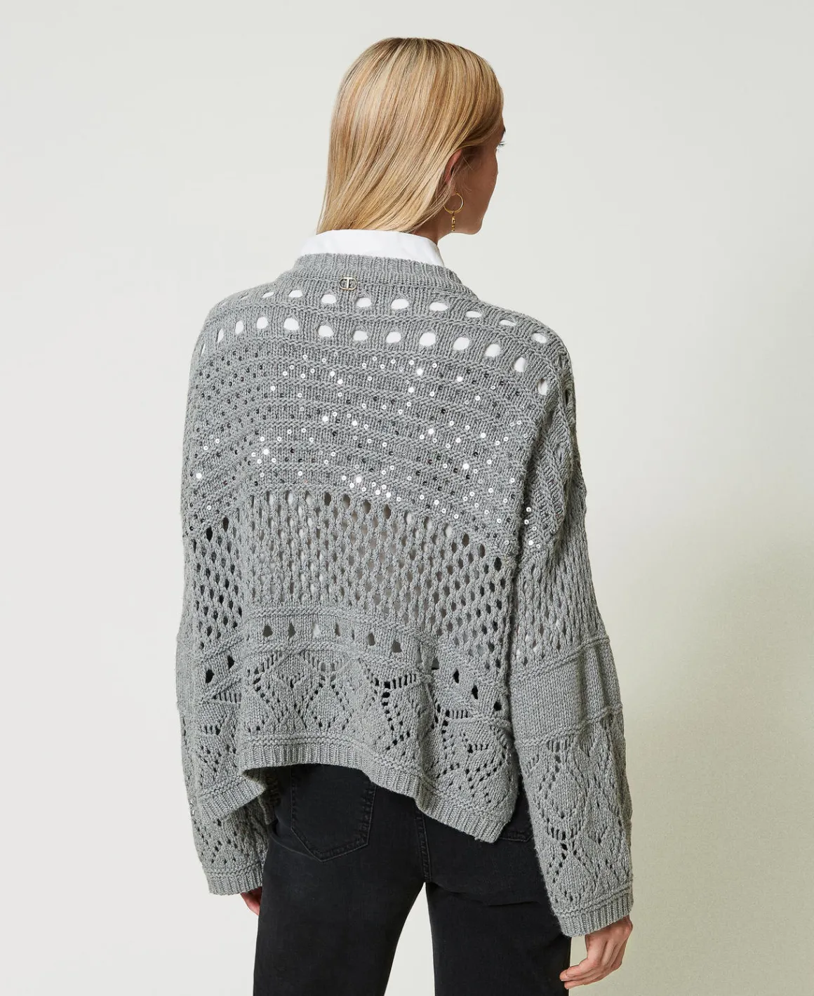 TWINSET Milano Maglia In Misto Lana Con Paillettes | Maglie E Cardigan
