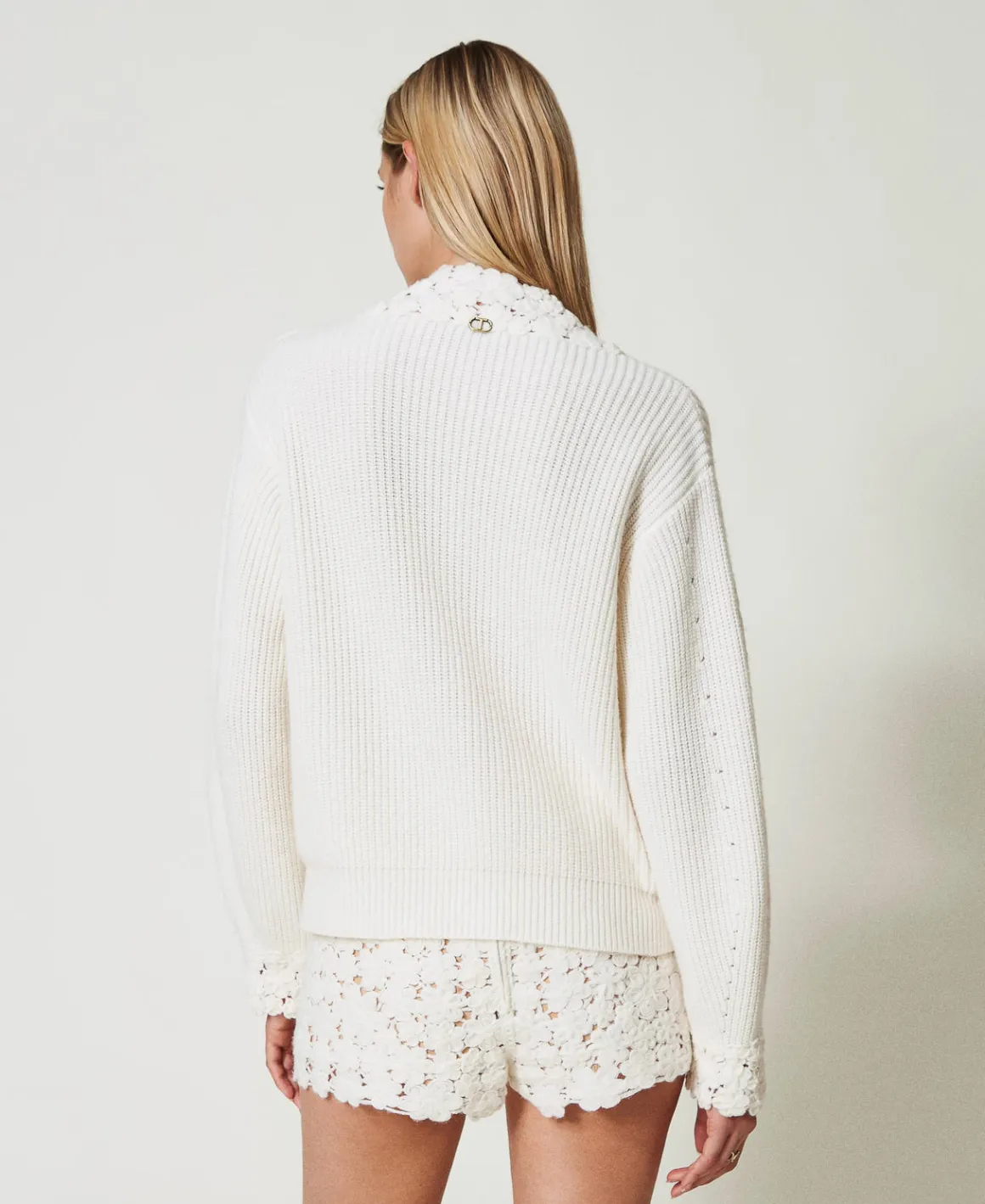 TWINSET Milano Maglia In Misto Lana Con Ricamo | Maglie E Cardigan