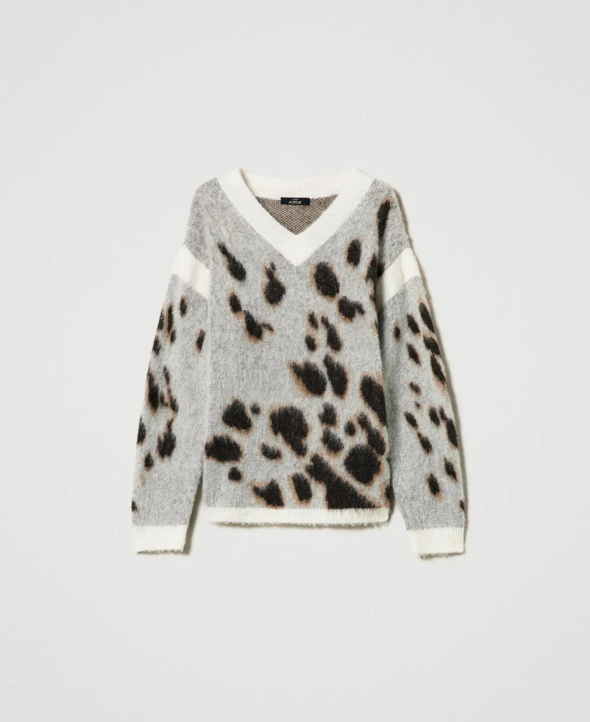 TWINSET Milano Maglia Jacquard Animalier In Misto Lana | Maglie E Cardigan