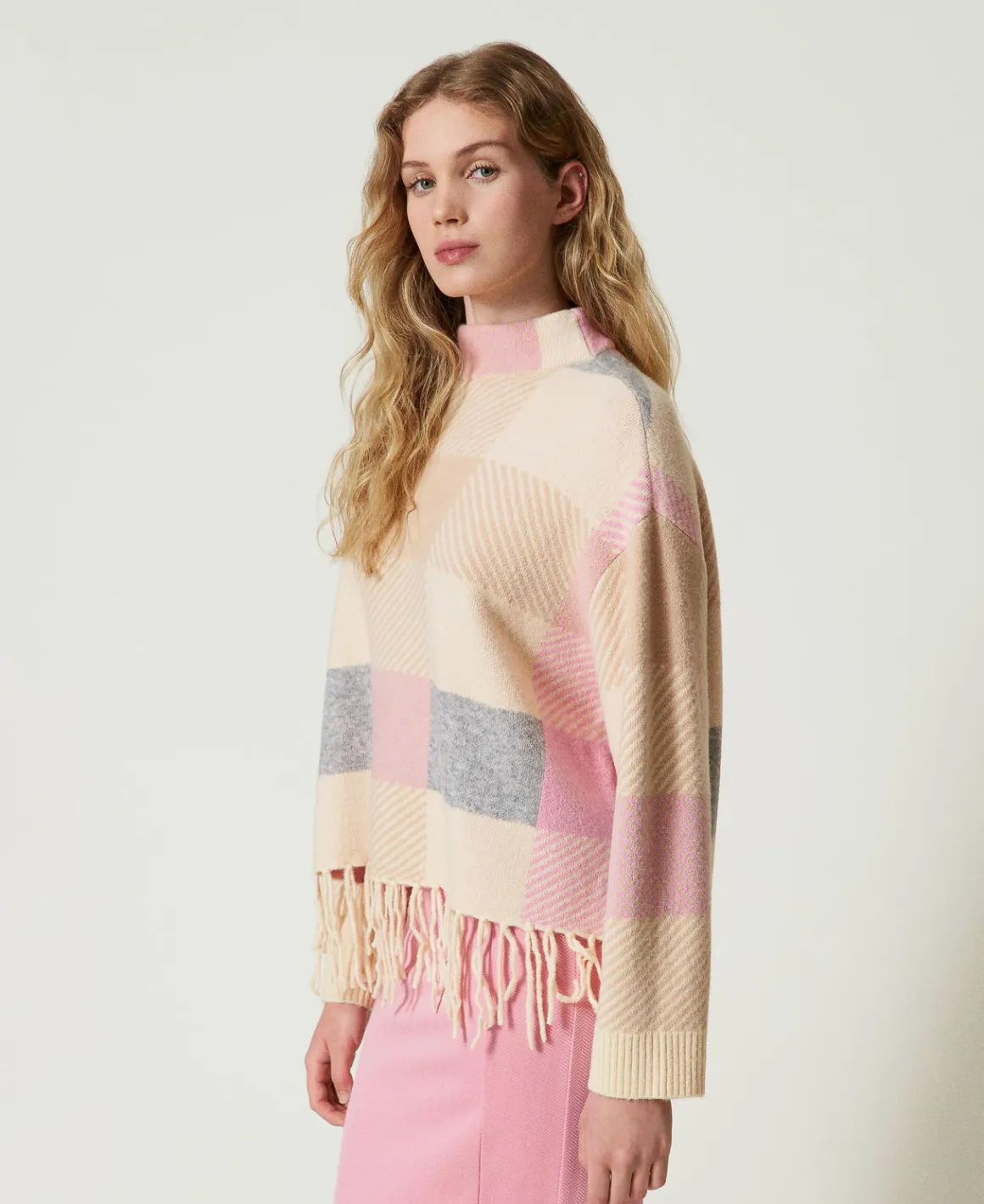 TWINSET Milano Maglia Jacquard Con Frange | Maglie E Cardigan