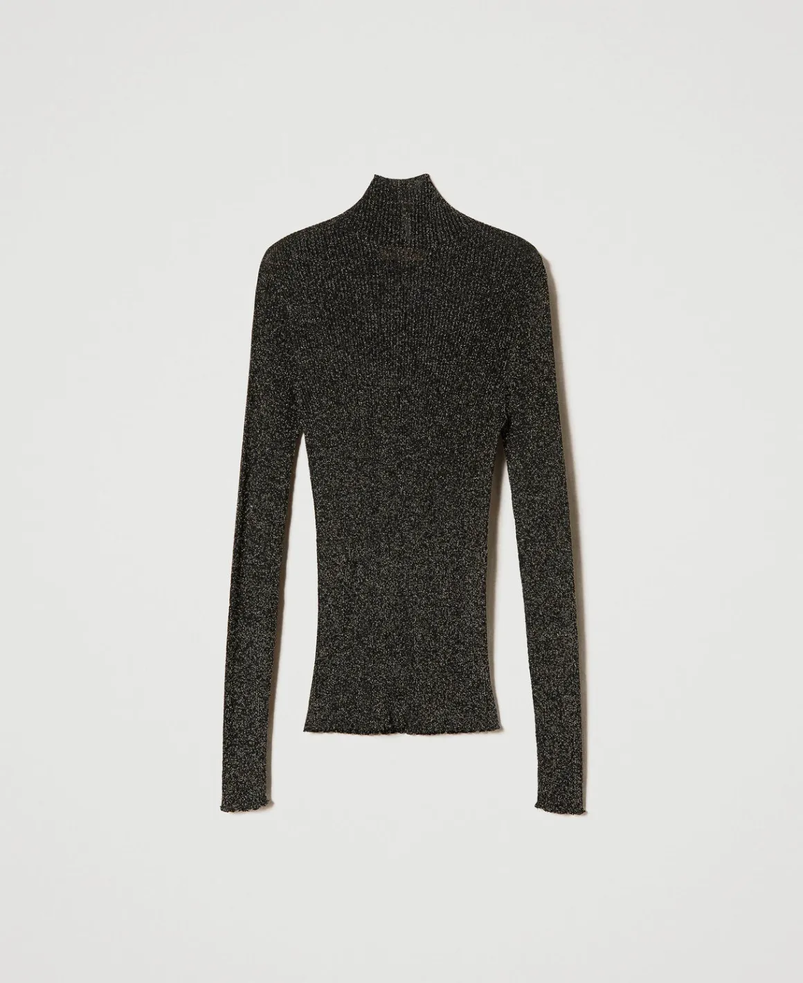 TWINSET Milano Maglia Lupetto In Lurex A Coste | Maglie E Cardigan