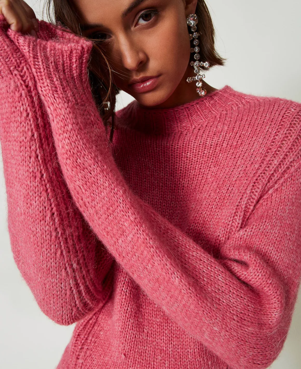 TWINSET Milano Maglia Lupetto In Misto Lana Seamless | Maglie E Cardigan