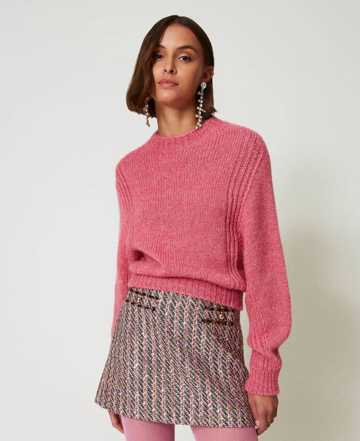TWINSET Milano Maglia Lupetto In Misto Lana Seamless | Maglie E Cardigan
