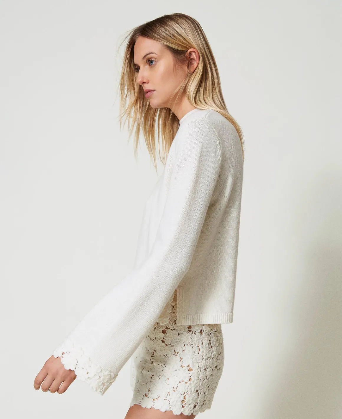 TWINSET Milano Maglia Lupetto In Misto Lana Con Ricamo | Maglie E Cardigan
