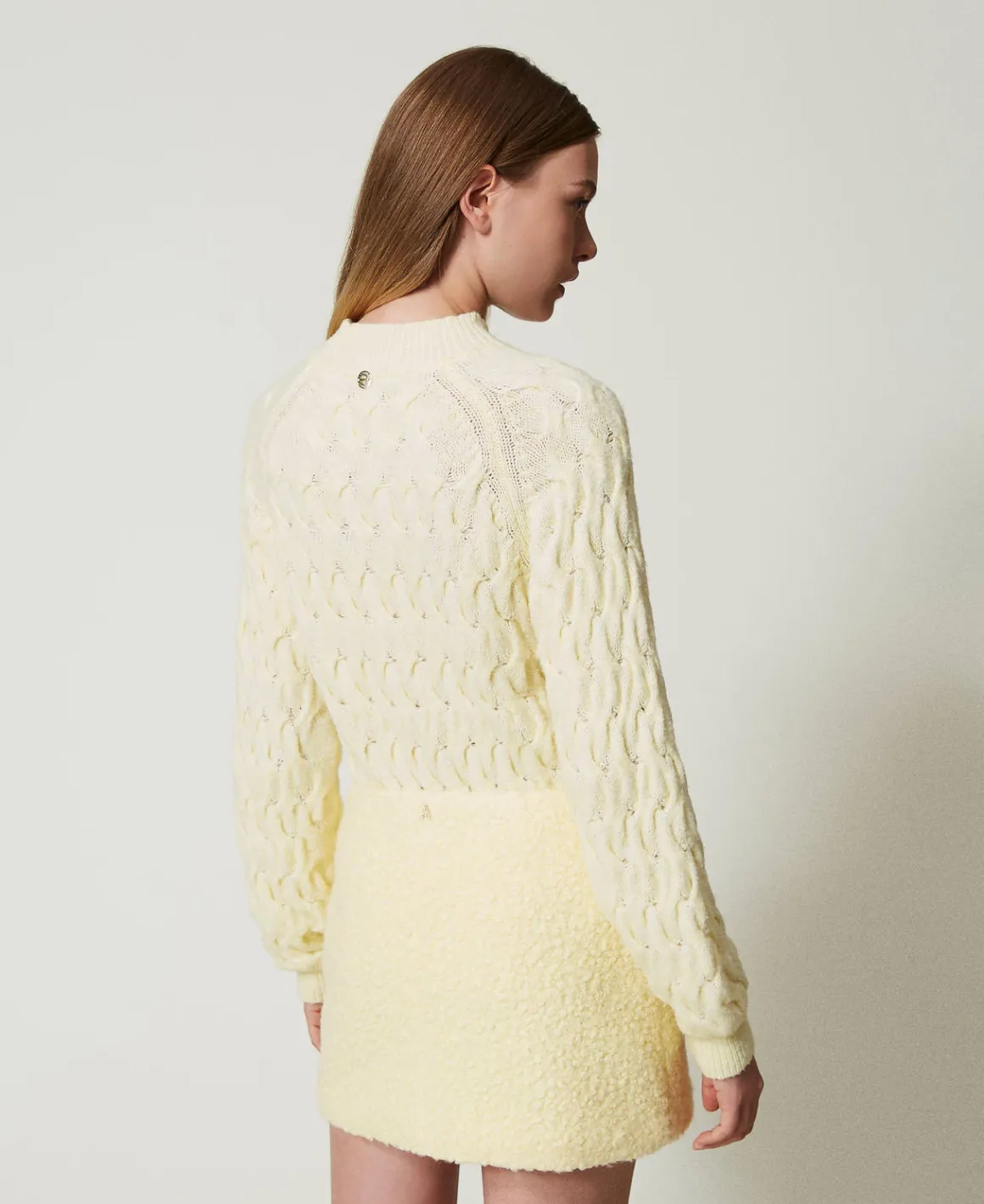 TWINSET Milano Maglia Lupetto In Misto Lana Con Trecce | Maglie E Cardigan