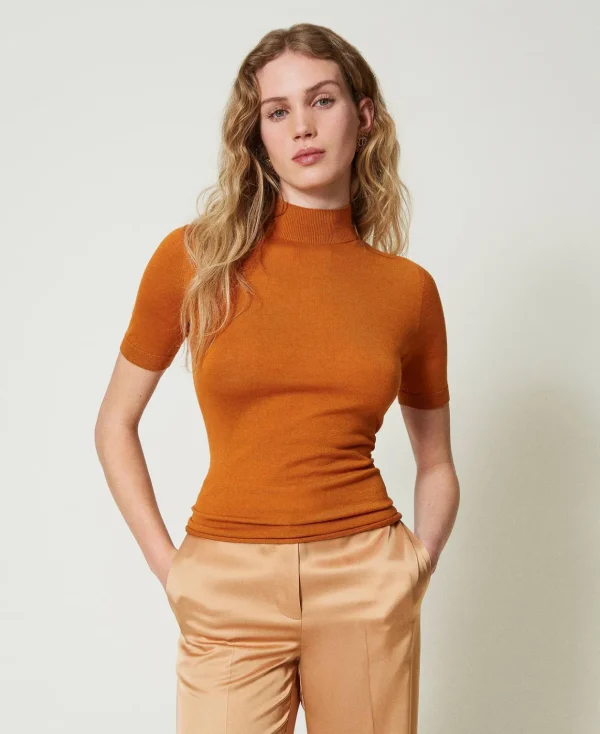 TWINSET Milano Maglia Lupetto In Seta E Cashmere | Maglie E Cardigan