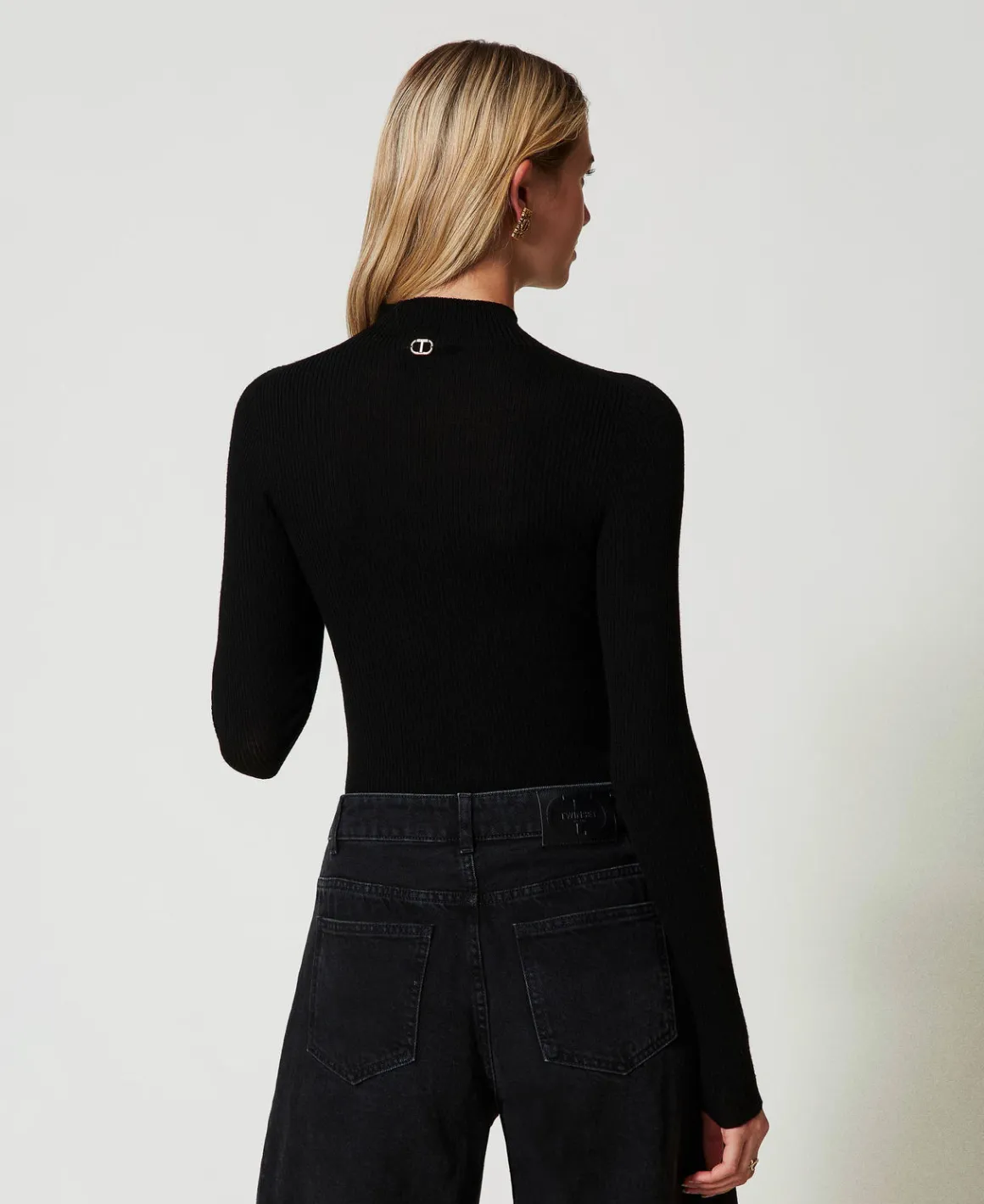TWINSET Milano Maglia Lupetto Seamless In Lana | Maglie E Cardigan