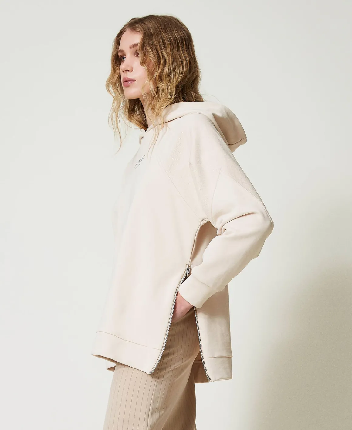 TWINSET Milano Maxi Felpa Con Logo | Felpe