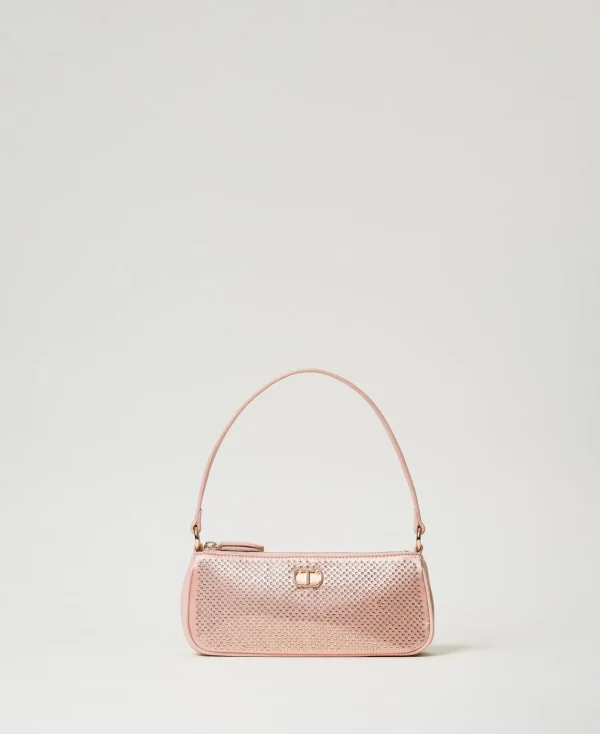 TWINSET Milano Mini Borsa In Raso Con Strass E Oval T | Mini Borse | Borse A Mano