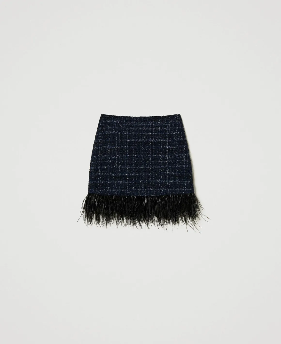 TWINSET Milano Minigonna Bouclé Con Piume | Gonne