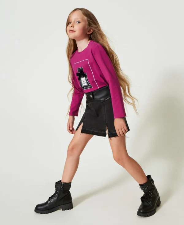 TWINSET Milano Minigonna In Jeans Con Spacchi | Gonne