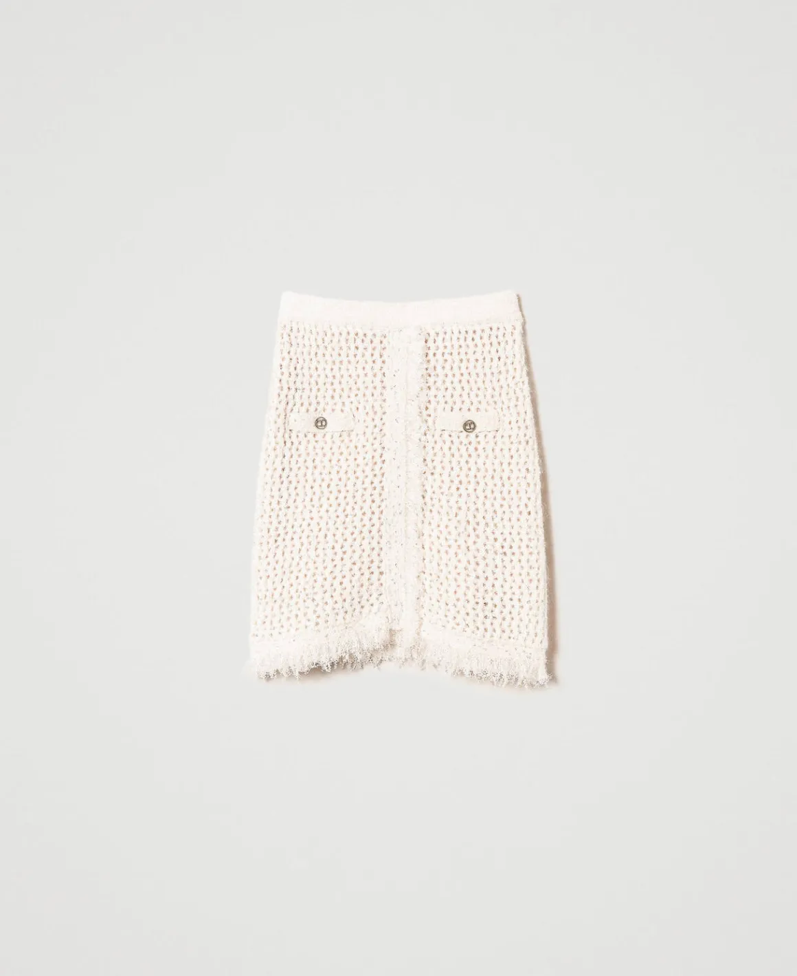 TWINSET Milano Minigonna In Maglia Jacquard A Rete | Gonne