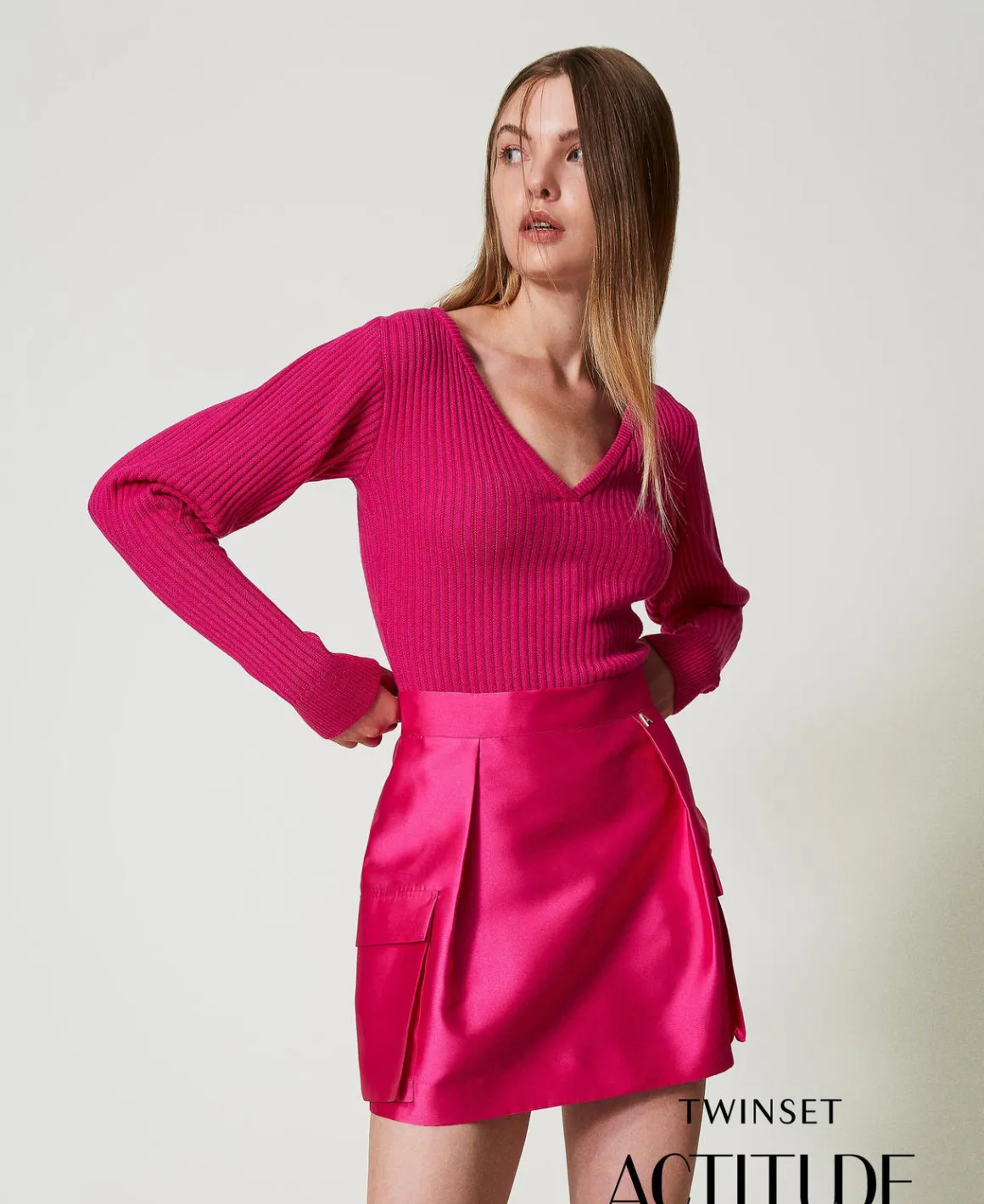 TWINSET Milano Minigonna In Twill Mikado | Gonne