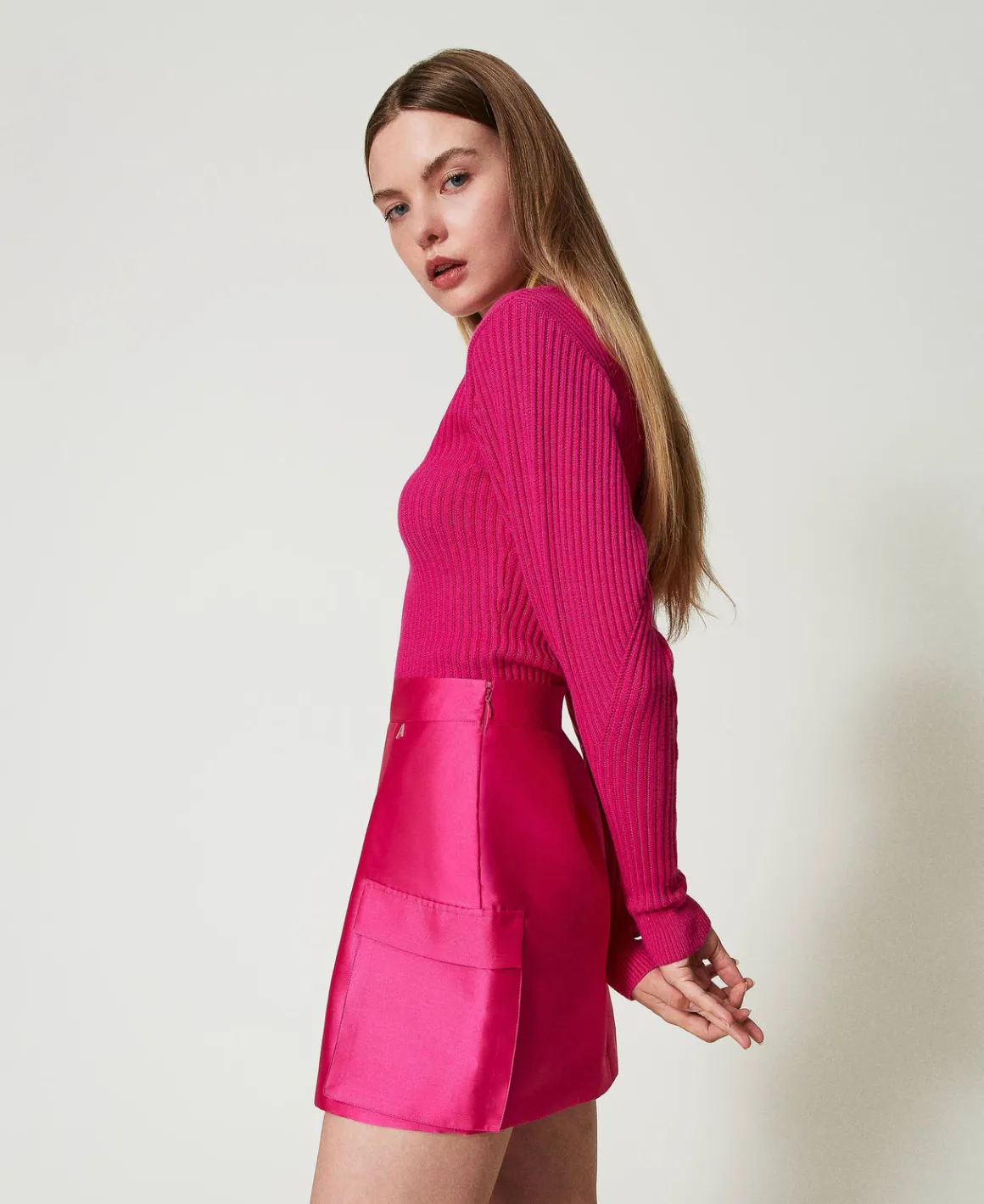 TWINSET Milano Minigonna In Twill Mikado | Gonne