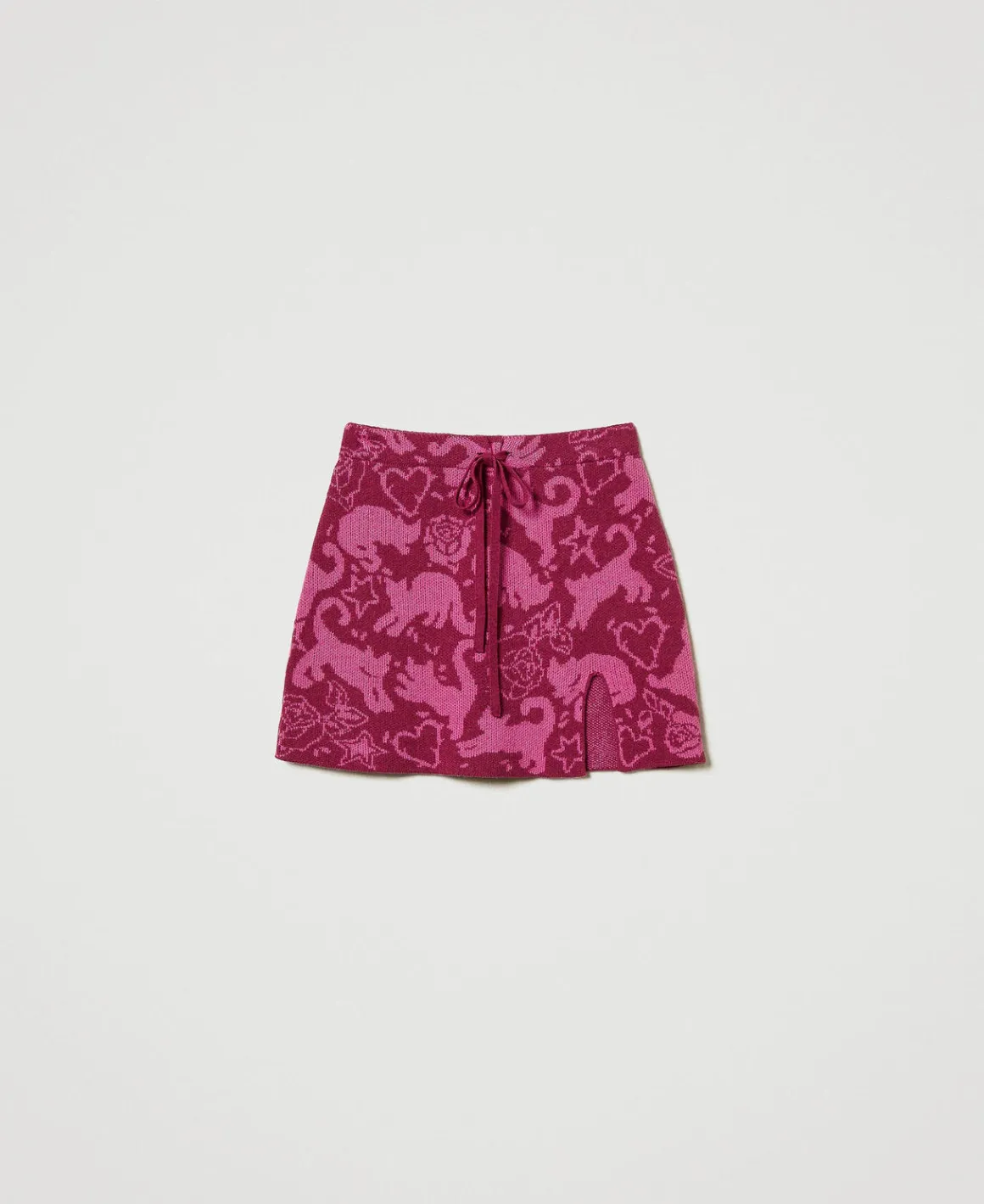 TWINSET Milano Minigonna Jacquard In Filato Treeblend | Gonne