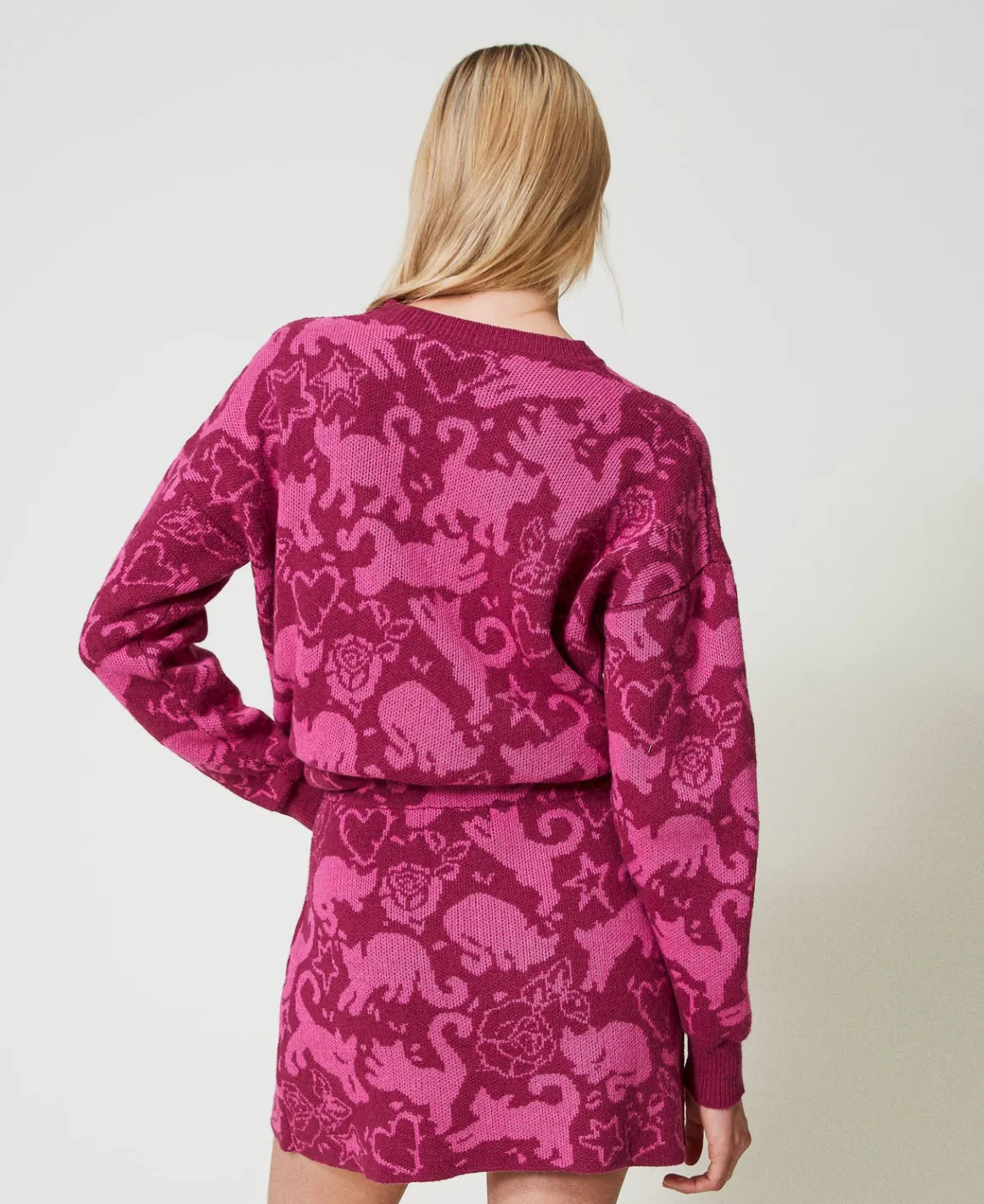 TWINSET Milano Minigonna Jacquard In Filato Treeblend | Gonne
