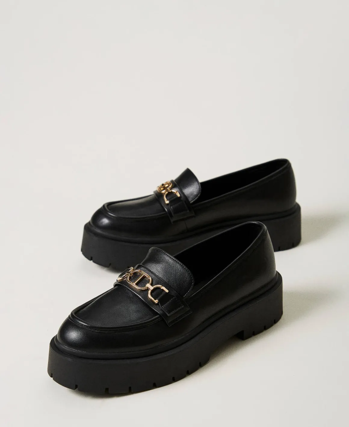 TWINSET Milano Mocassini Con Morsetto Oval T | Scarpe Basse | Ballerine E Mocassini